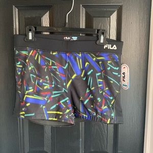 NWT Fila Multicolor Running Short-Size M